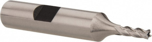Hertel E2031008 Square End Mill 1/8'' Dia, 3/8'' LOC, 3/8'' Shank Dia, 2-5/16'' OAL, 4 Flutes, Cobalt