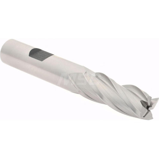 Hertel E2031032 Square End Mill 1/2'' Dia, 1-1/4'' LOC, 1/2'' Shank Dia, 3-1/4'' OAL, 4 Flutes, Cobalt