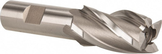 Hertel E2031919 Square End Mill 1'' Dia, 1-7/8'' LOC, 3/4'' Shank Dia, 4-1/8'' OAL, 4 Flutes, Cobalt