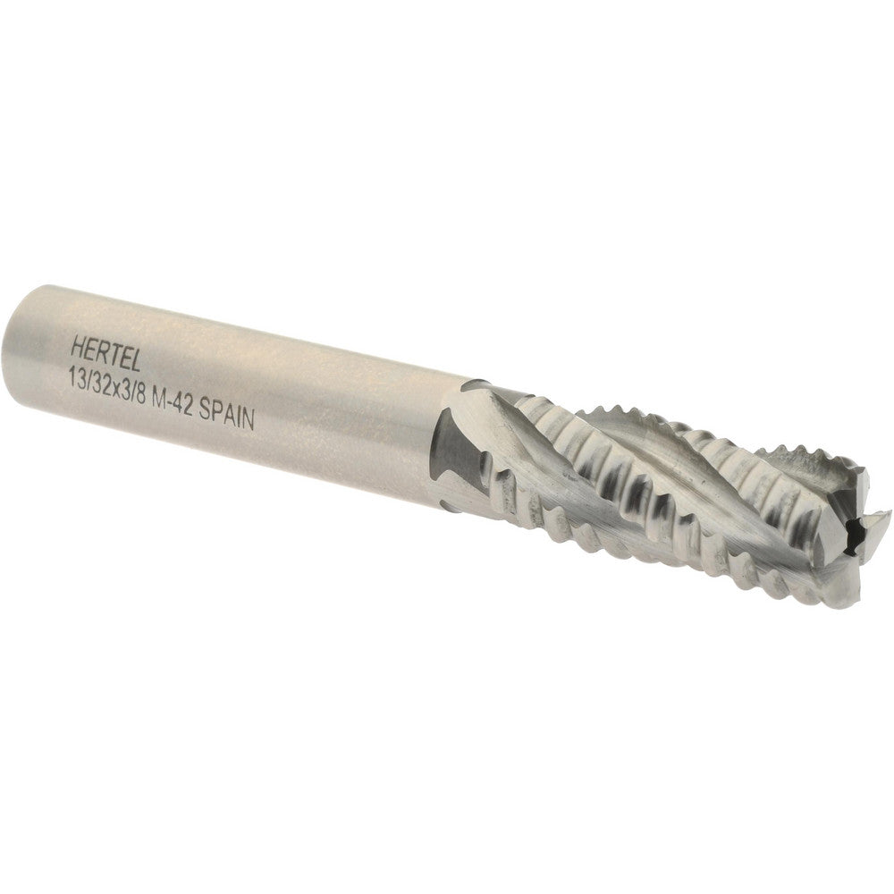 Hertel 84511369 Roughing End Mill 13/32" Dia, 4 Flute, Coarse Pitch, Single End, Cobalt