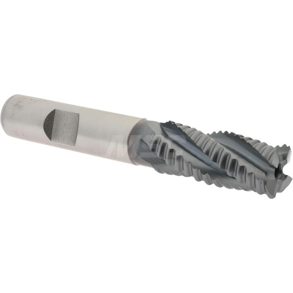 Hertel 84511559 Roughing End Mill 9/16" Dia, 4 Flute, Single End, Cobalt