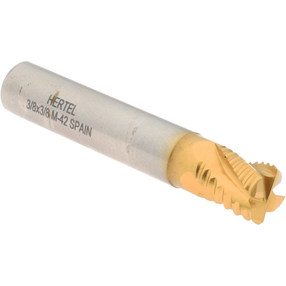 Hertel 84511591 Roughing End Mill 3/8" Dia, 4 Flute, Coarse Pitch, Single End, Cobalt