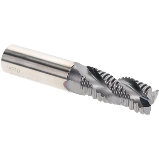 Hertel 84511732 Roughing End Mill 3/4" Dia, 3 Flute, Single End, Cobalt