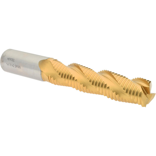 Hertel 84511799 Roughing End Mill 1" Dia, 3 Flute, Coarse Pitch, Single End, Cobalt