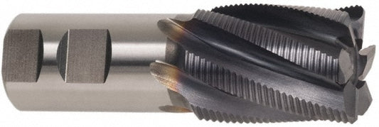 Hertel 84213628 Roughing End Mill 1-1/4" Dia, 6 Flute, Single End, Cobalt