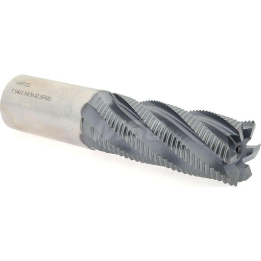 Hertel 84511914 Roughing End Mill 1-1/4" Dia, 6 Flute, Single End, Cobalt