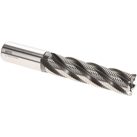 Hertel 84512045 Roughing End Mill 1" Dia, 5 Flute, Single End, Cobalt