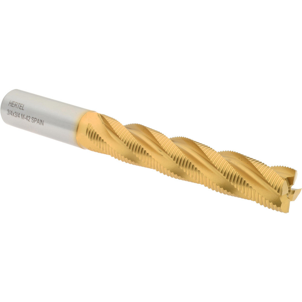Hertel 84512110 Roughing End Mill 3/4" Dia, 4 Flute, Fine Pitch, Single End, Cobalt