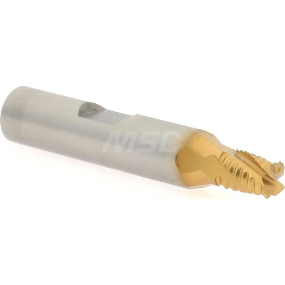 Hertel 84512136 Roughing End Mill 1/4" Dia, 4 Flute, Single End, Cobalt