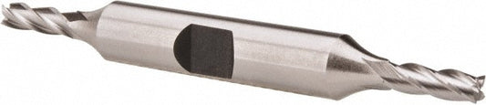 Hertel E2053011 Square End Mill 11/64'' Dia, 1/2'' LOC, 3/8'' Shank Dia, 3-1/4'' OAL, 4 Flutes, Cobalt