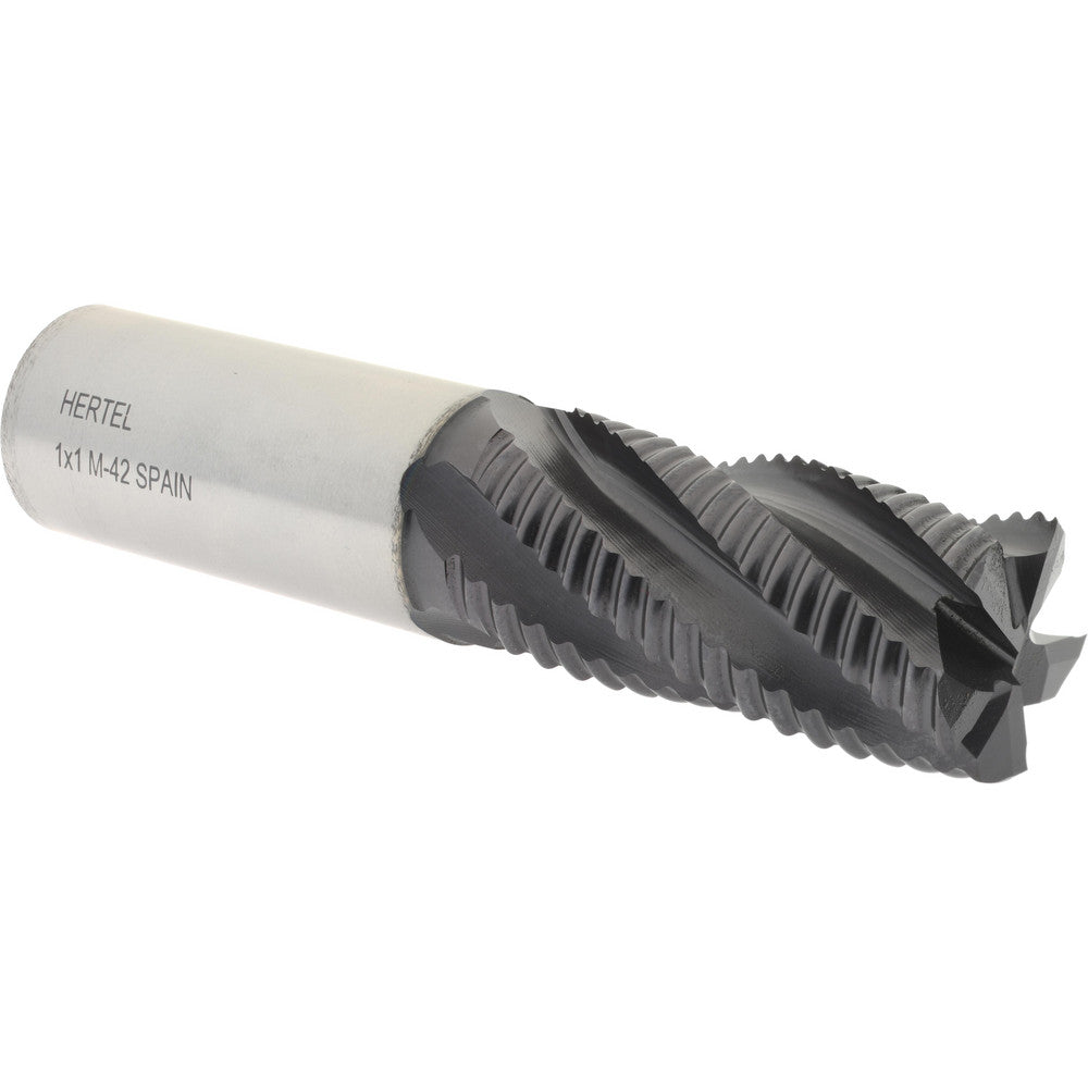 Hertel 84512706 Roughing End Mill 1" Dia, 5 Flute, Coarse Pitch, Single End, Cobalt