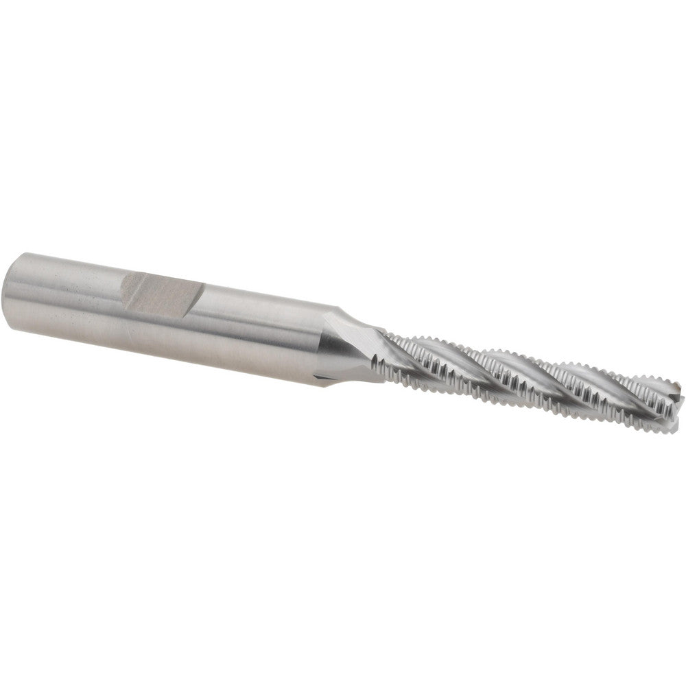 Hertel 84512748 Roughing End Mill 1/4" Dia, 4 Flute, Fine Pitch, Single End, Cobalt