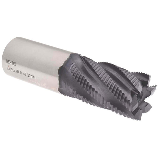Hertel 84512813 Roughing End Mill 1-1/4" Dia, 6 Flute, Fine Pitch, Single End, Cobalt