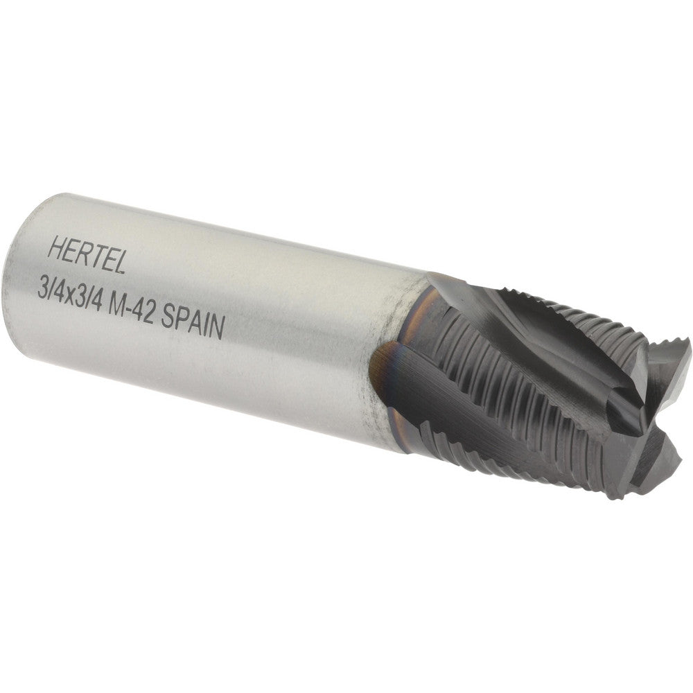 Hertel 84512870 Roughing End Mill 3/4" Dia, 4 Flute, Fine Pitch, Single End, Cobalt