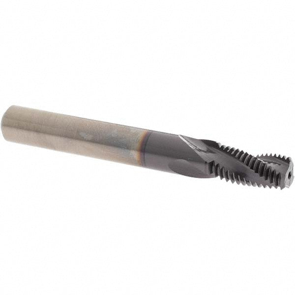OSG 4100001511 Helical Flute Thread Mill 7/16-20, 3 Flute, 3/8" Shank Dia, Solid Carbide