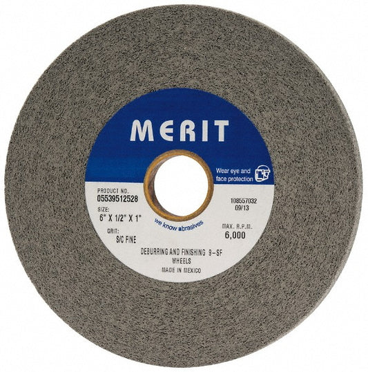 Merit Abrasives 05539512528 Deburring Wheel  Density 9, Silicon Carbide