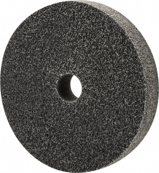 Merit Abrasives 66254420293 Deburring Wheel 6" Dia, 1" Face Width, 1" Hole, Density 6, Silicon Carbide