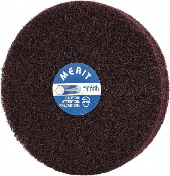 Merit Abrasives 08834131990 Mounted Scrubber Buffing Wheel 5" Dia, 1/4" Shank Dia