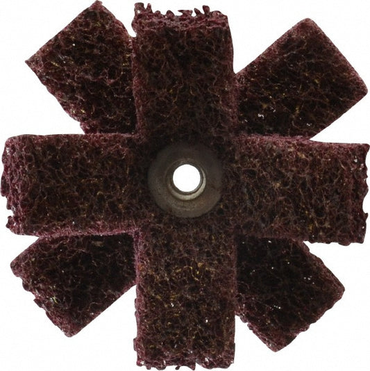 Merit Abrasives 66254420771 3 x 1/2" Medium 2 Ply Cross Buff