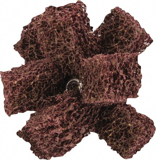 Merit Abrasives 66261080382 2 x 1/2" Medium 2 Ply Cross Buff