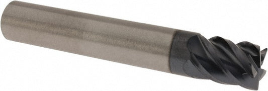 Kyocera SGS Precision Tools 32619 Corner Radius End Mill 5/16" Dia, 7/16" LOC, 0.015" Radius, 5 Flutes, Solid Carbide