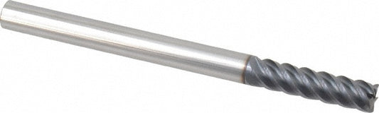 Kyocera SGS Precision Tools 32621 Corner Radius End Mill 5/16" Dia, 1-1/4" LOC, 0.015" Radius, 5 Flutes, Solid Carbide