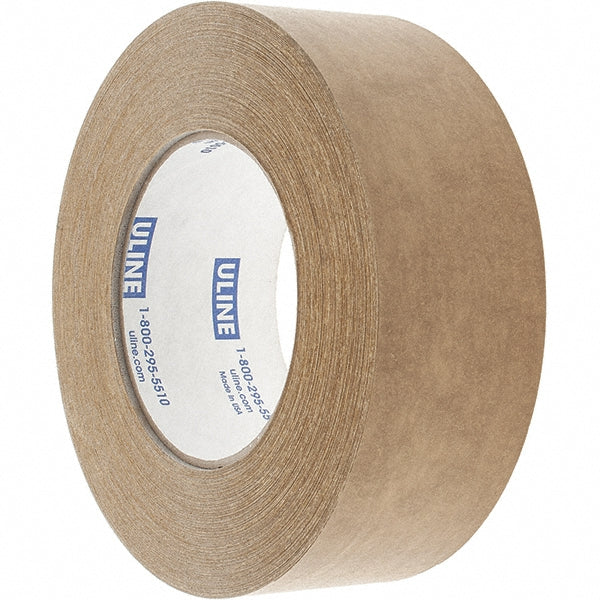 Uline S-909 Packing Tape 2" Wide, Tan, Rubber Adhesive