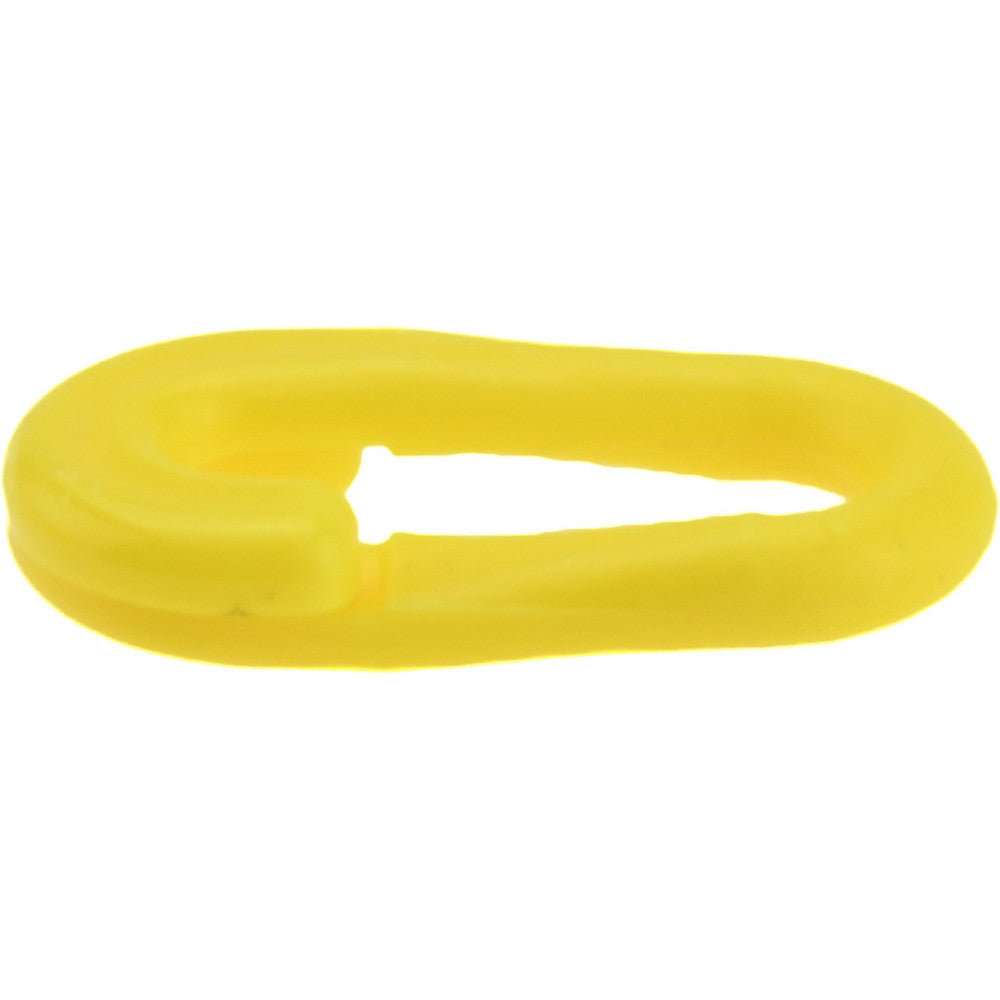 PRO-SAFE CLINK-YLW-25B Pedestrian Barrier Connecting C-Link Plastic, Yellow, Use with Plastic Chain