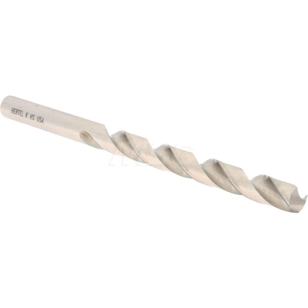 Hertel 84577956 Jobber Length Drill Bit Letter K, 118 &deg, High Speed Steel