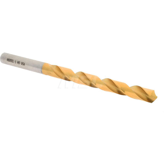 Hertel 84578632 Jobber Length Drill Bit Letter L, 118 &deg, High Speed Steel