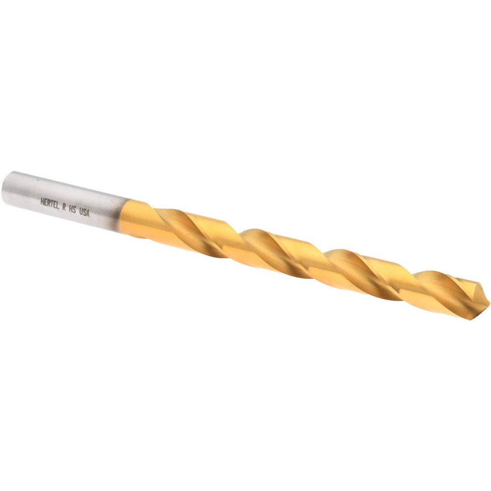 Hertel 84578699 Jobber Length Drill Bit Letter R, 118 &deg, High Speed Steel