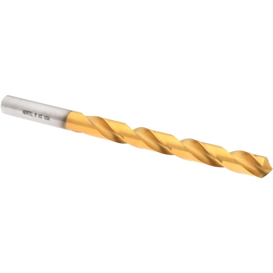 Hertel 84578699 Jobber Length Drill Bit Letter R, 118 &deg, High Speed Steel