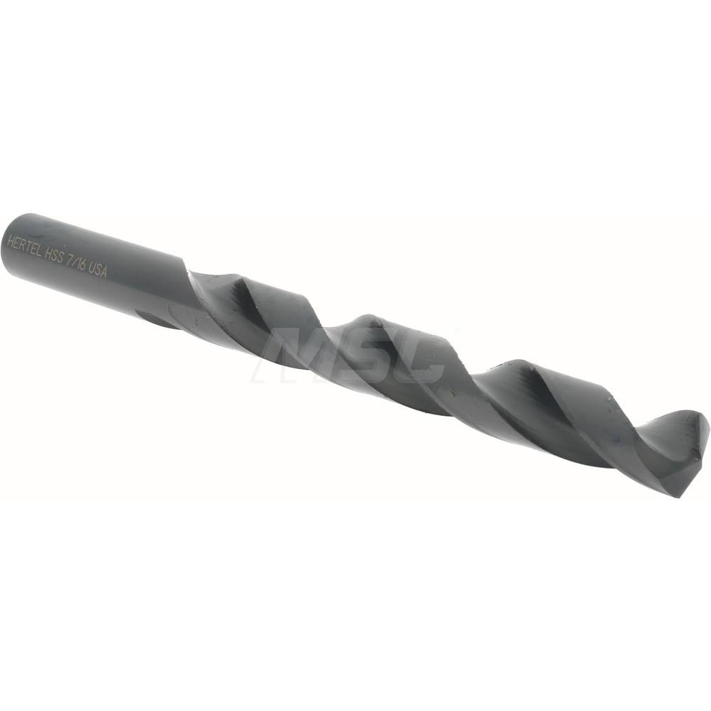 Hertel 300SB 7/16 Jobber Length Drill Bit 7/16" (0.4375) Dia, 135 deg, HSS