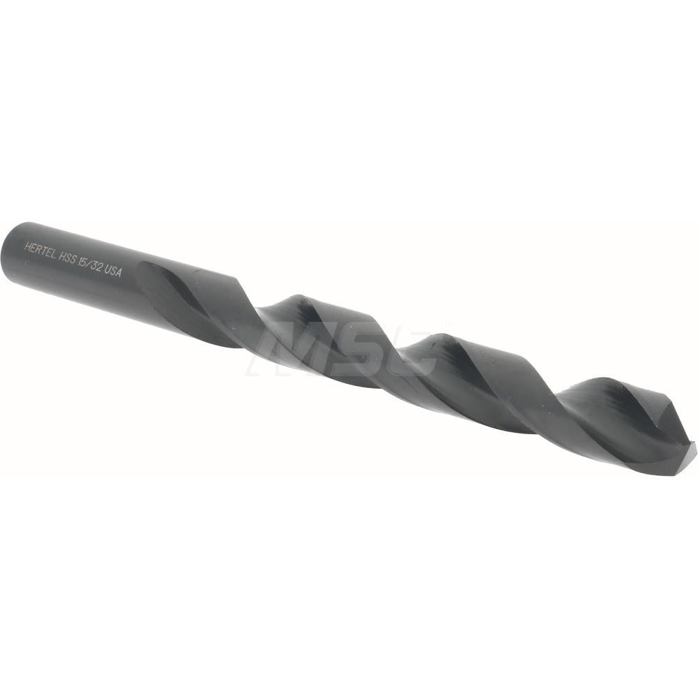 Hertel 300SB 15/32 Jobber Length Drill Bit 15/32" (0.4688) Dia, 135 deg, HSS