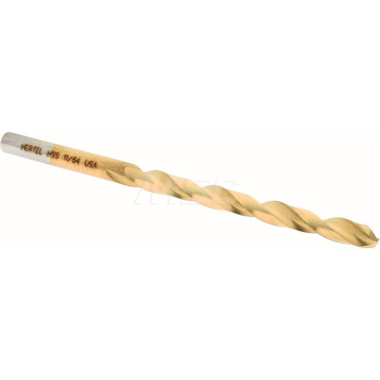 Hertel 300SBT 11/64 Jobber Length Drill Bit 11/64" (0.1719) Dia, 135 deg, HSS
