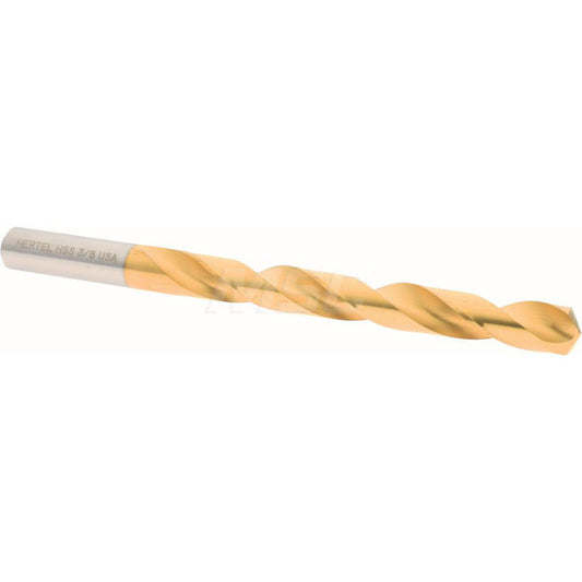 Hertel 300SBT 3/8 Jobber Length Drill Bit 3/8" (0.3750) Dia, 135 deg, HSS