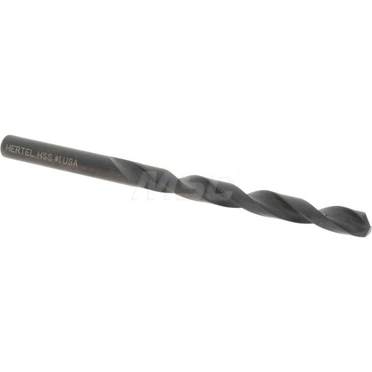 Hertel 300SB 1 Jobber Length Drill Bit #1 (0.2280) Dia, 135 deg, HSS
