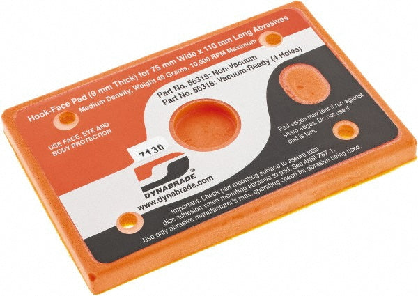 Dynabrade 56315 4-1/4 x 3" Rectangular Hook Face Backing Pad