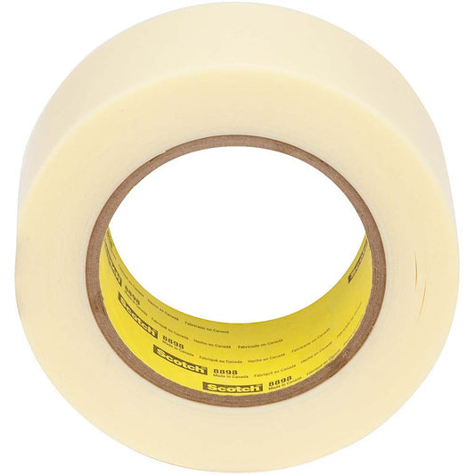 Scotch 7000048928 Filament & Strapping Tape Type Filament Tape  Color Ivory  Width (mm - 2 Decimals) 48.00  Thickness (mil) 4.6000  Tape Number 8898  Length (Meters) 55.00
