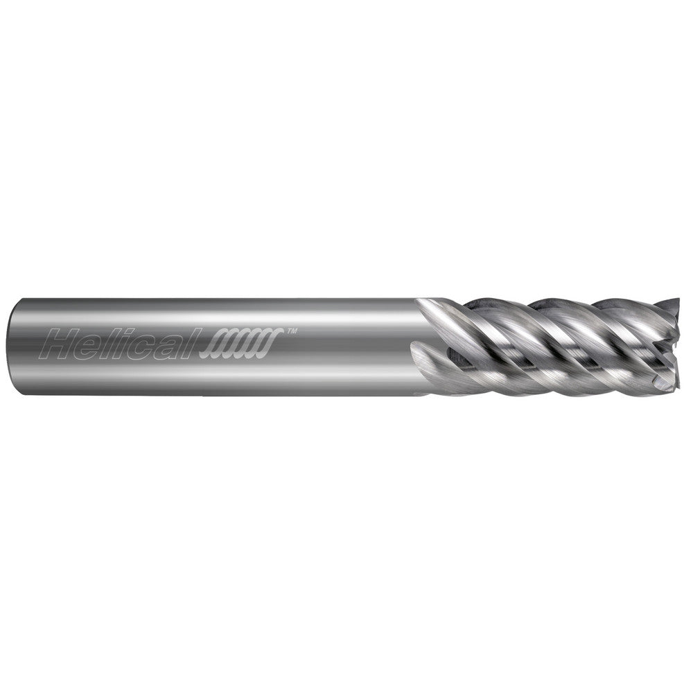 Helical Solutions 88987 Square End Mill 3/8" Dia, 1" LOC, 5 Flute, Solid Carbide
