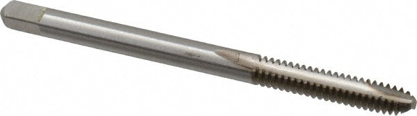 Kennametal 1541555 Spiral Point Tap #6-32 UNC, 2 Flutes, Bottoming Chamfer, 2B Class of Fit, HSS, Bright/Uncoated Coated