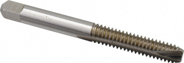 Kennametal 1542159 Spiral Point Tap 1/4-20 UNC, 2 Flutes, Bottoming Chamfer, 3B Class of Fit, HSS, Bright/Uncoated Coated
