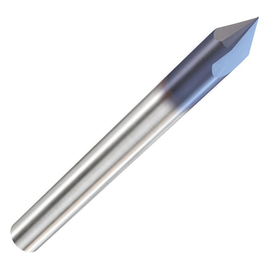 Accupro EM99943836 Chamfer Mill 1/8" Dia, 2 Flutes, Solid Carbide
