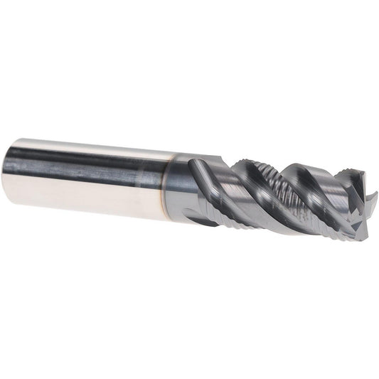 Iscar 5622111 Roughing & Finishing End Mill 5/8" Dia, 4 Flute, Corner Chamfer End, Solid Carbide