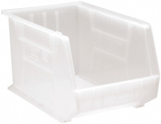 Quantum Storage QUS260CLCS Plastic Hopper Stacking Bin Clear