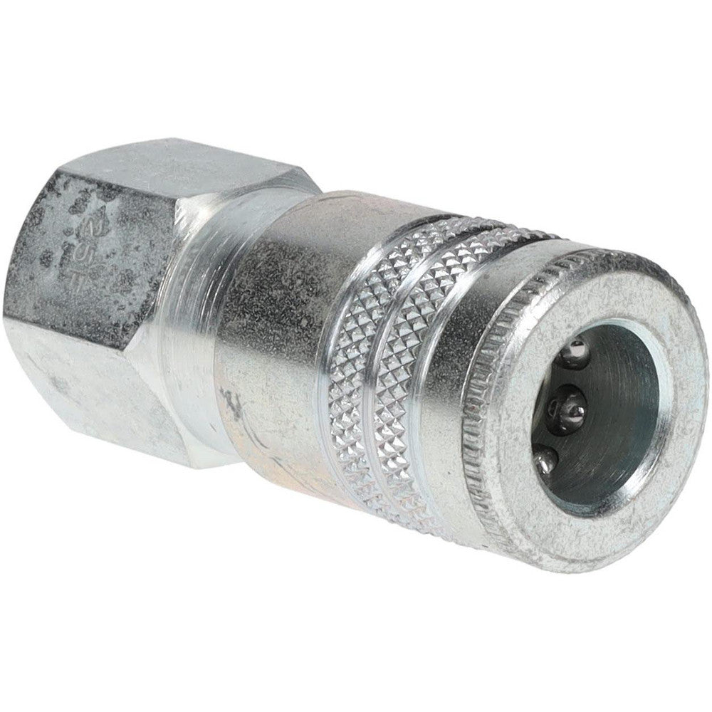 Parker 25F Pneumatic Hose Coupling 1/2-14, 3/8" Body Dia, Industrial Interchange