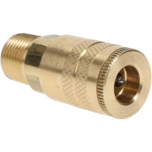Parker B22E Pneumatic Hose Coupling 3/8-18" Thread, 1/4" Body Dia, Industrial Interchange