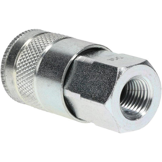 Parker 15C Pneumatic Hose Coupling 1/4-18, 3/8" Body Dia, Tru-Flate Automotive Interchange