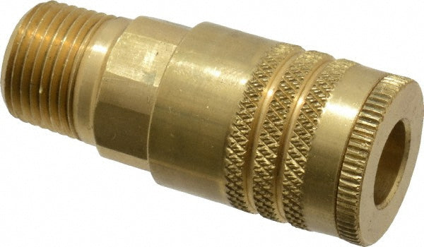 Parker B52E Pneumatic Hose Coupling 3/8-18, 1/4" Body Dia, ARO Interchange