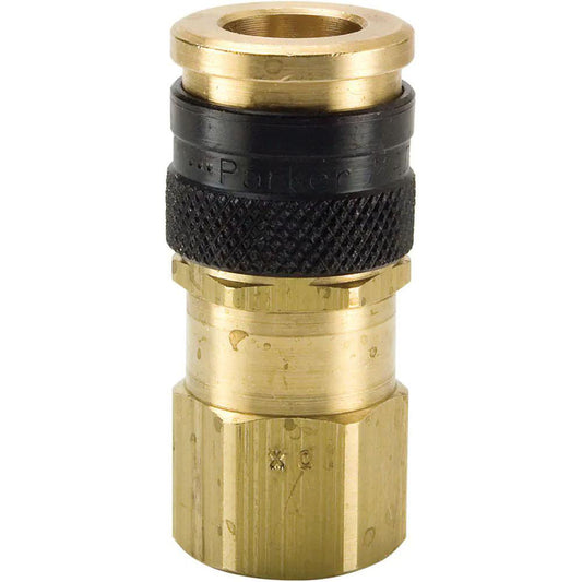 Parker 23KAIN13MPN Pneumatic Hose Coupling 1/4-18" Thread, 1/4" Body Dia, Industrial Interchange